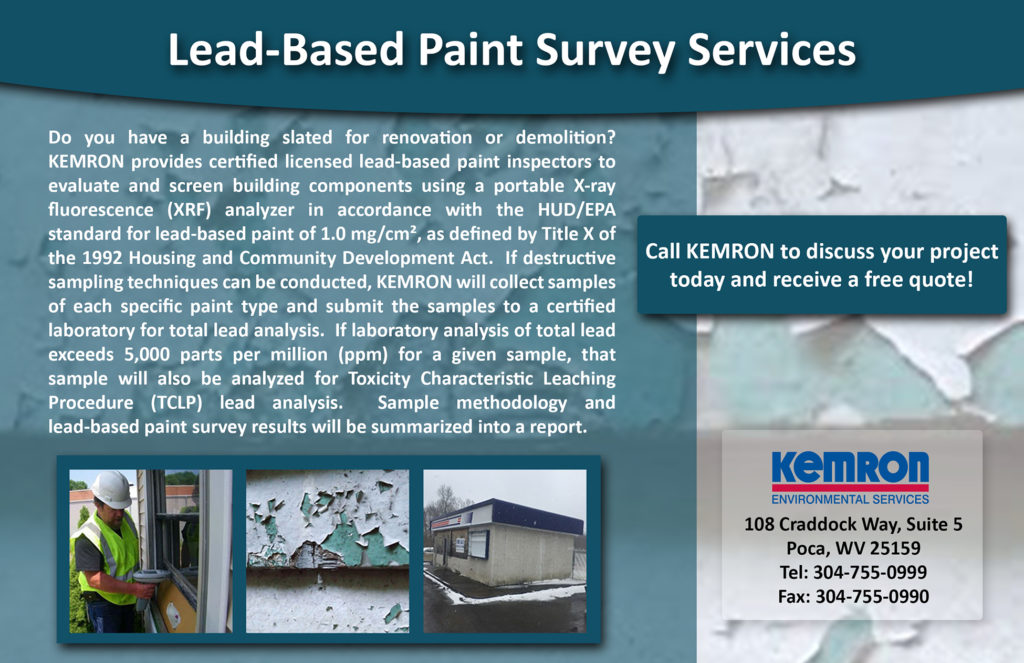 , Charleston, WV – Lead-Based Paint Survey Services